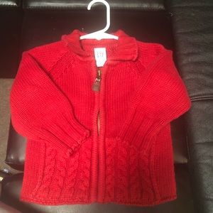 Boys Gap Cable Zip-up Sweater